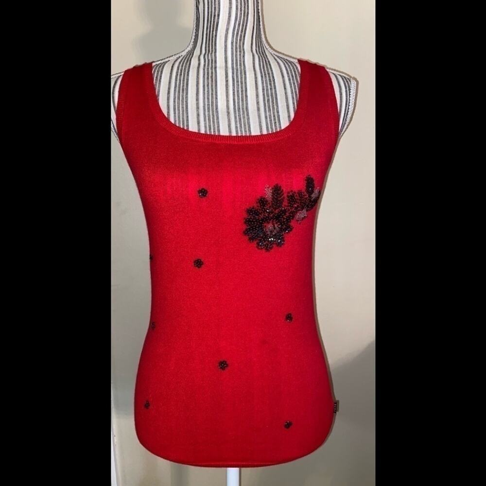 BCBG MAXAZRIA WOMENS SWEATER WITH MATCHING CARDIGAN SIZE S